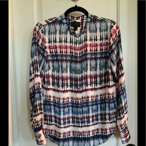 J Crew Collection Silk Tie Dye Top